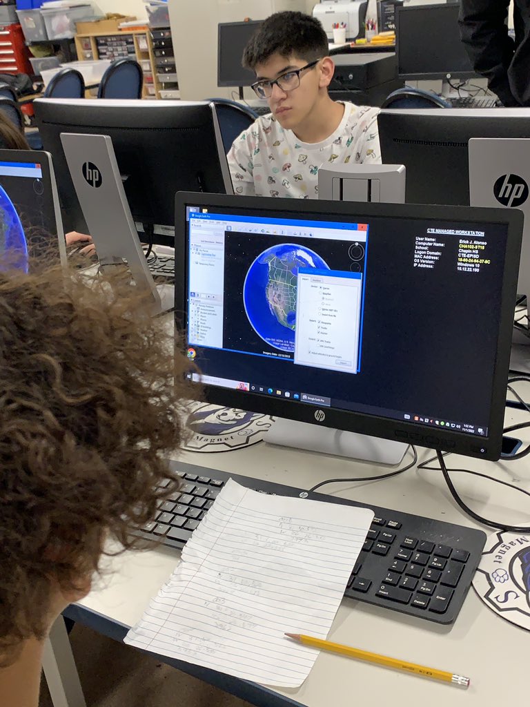 Finding the #TrackLog using #GoogleEarthPro and #GarminGPS with #PLTWAerospace #ChapinMagnet