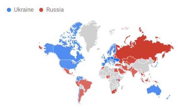 dieStatistiken's tweet photo. Most searched in #Google  (Past 12 Months)

#Ukraine  #Russia https://t.co/yK5dEs0pmo