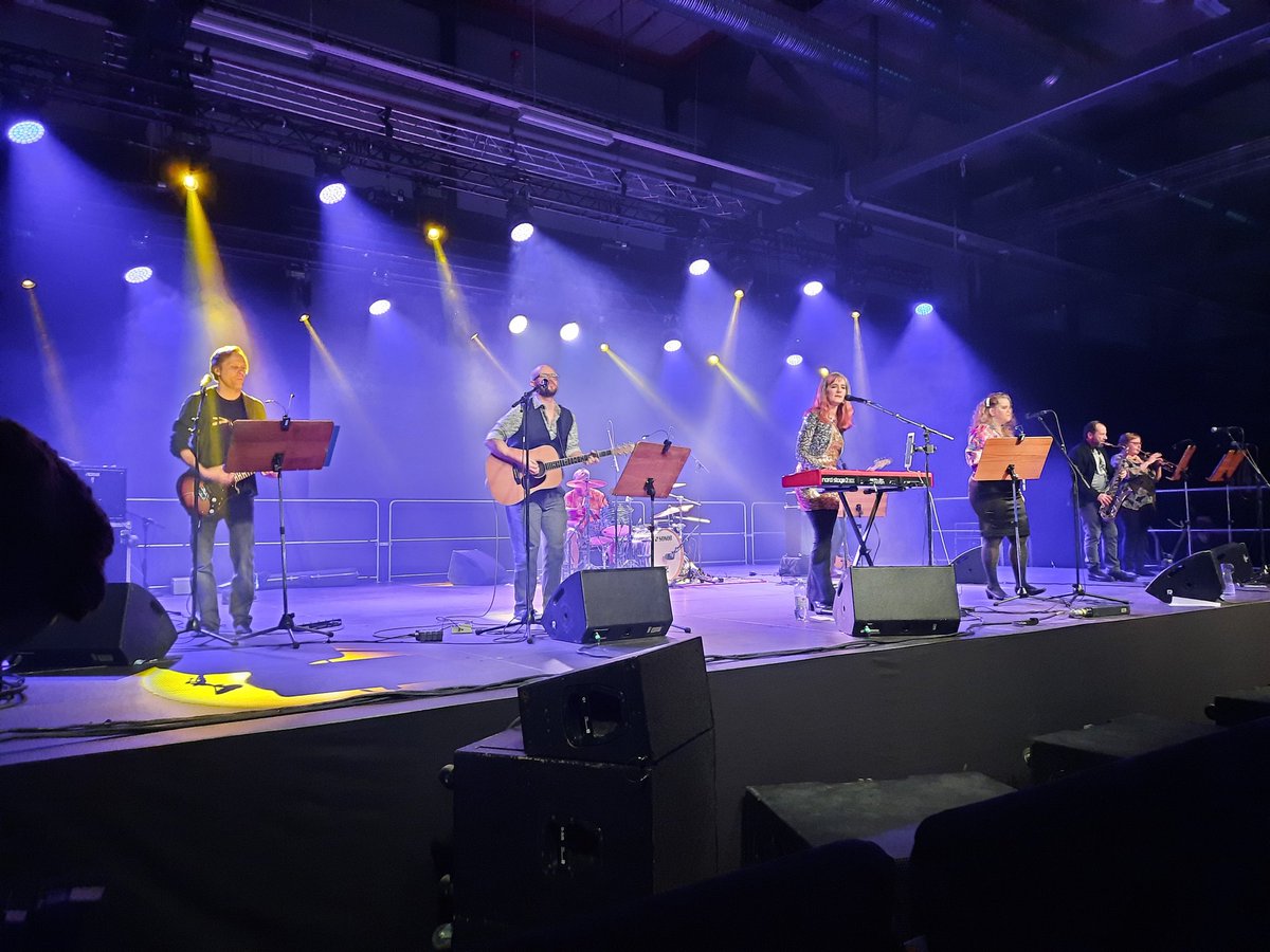 We hava super  multitalented people <a href="/LukeFinland/">Luonnonvarakeskus</a> . The Luke band on stage at #LukeMeets