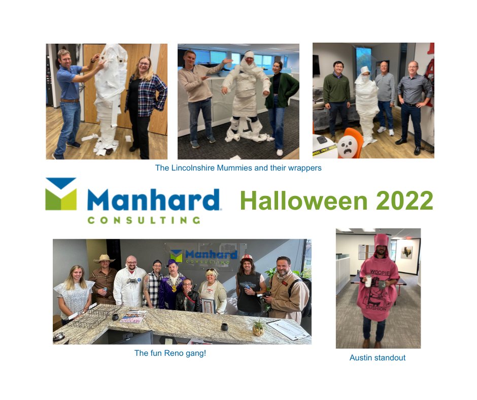 Some of the associates got into the spirit of Halloween yesterday and had some fun along the way. #lifeatmanhard #halloween2022