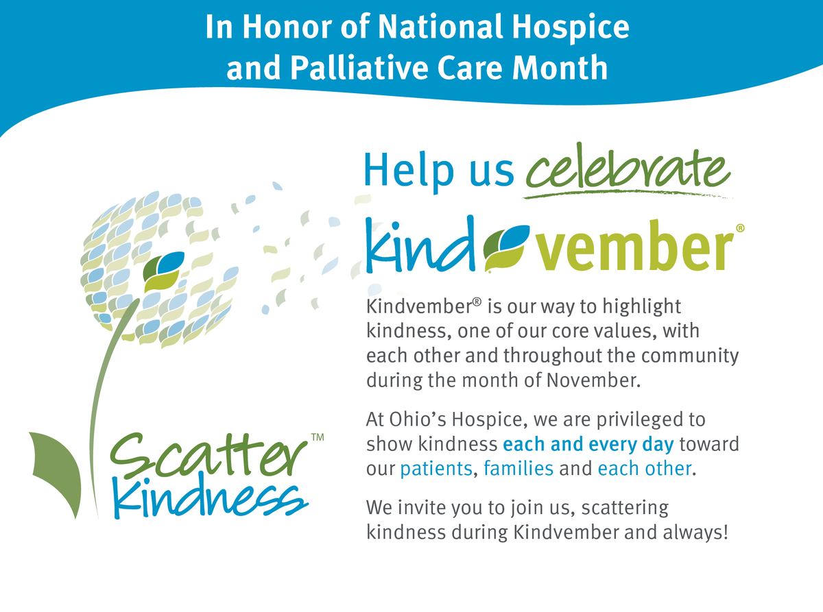 LovingCareHosp's tweet photo. It’s time to celebrate Kindvember®, a month we've created to Scatter Kindness™! We invite you to join us in sharing a bit of kindness in any way you can. To help, we've created a Scatter Kindness calendar. Learn more: https://t.co/RUH0blFW3U #Kindvember #ScatterKindness #HPM https://t.co/6zLiBqQUv1