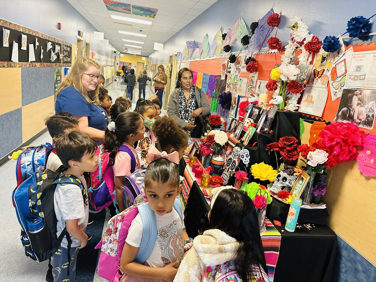 Mariella Alder (@aldermariella) on Twitter photo First grade came to visit our ofrenda! Thank you Mrs. Campos for bringing your class and learn about our traditions. "An ofrenda is the offering placed in a home altar during the annual and traditionally Mexican Día de los Muertos celebration". <a href="/ClearElementary/">Clear Spring Elementary</a> <a href="/MckamyMrs/">Mrs. McKamy</a> First grade came to visit our ofrenda! Thank you Mrs. Campos for bringing your class and learn about our traditions. "An ofrenda is the offering placed in a home altar during the annual and traditionally Mexican Día de los Muertos celebration". <a href="/ClearElementary/">Clear Spring Elementary</a> <a href="/MckamyMrs/">Mrs. McKamy</a>