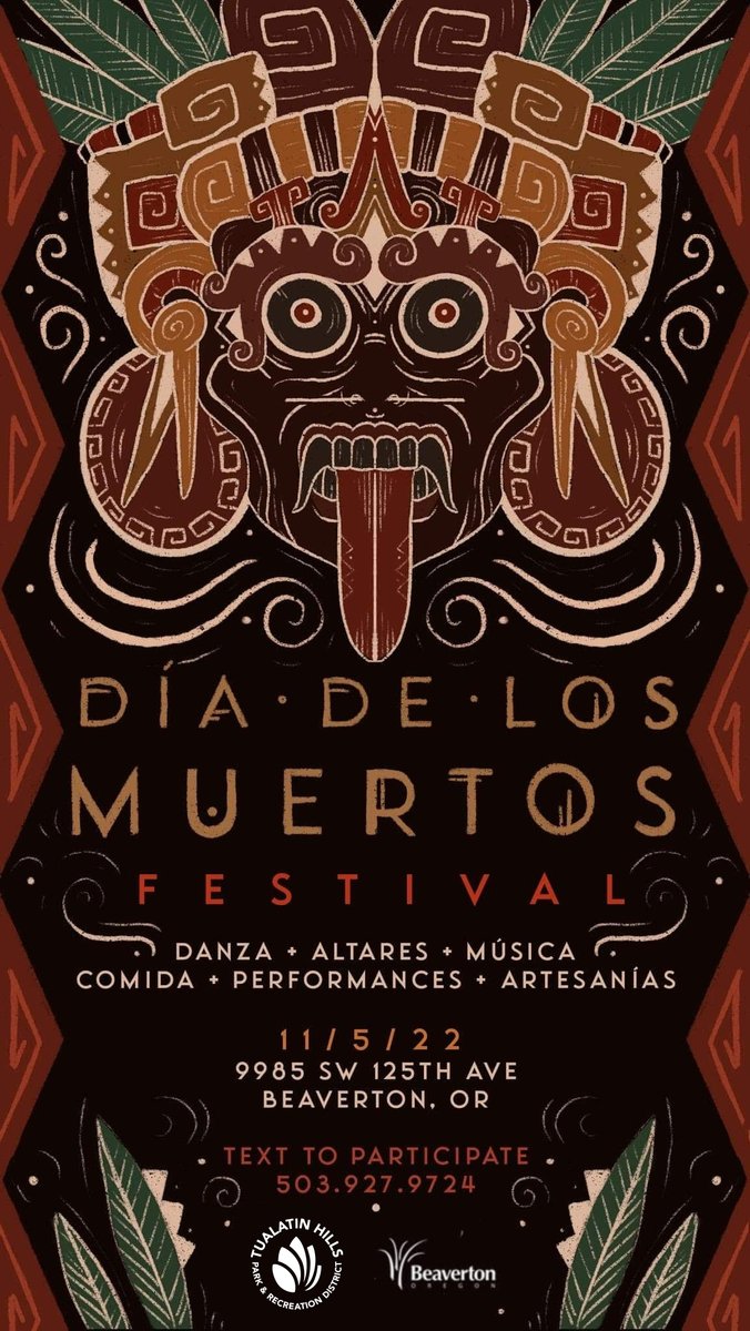 Mitotiliztli Tezkatlipoka y RISE te invita al Festival de Día de los Muertos que se llevará a cabo en Conestoga Recreation &amp; Aquatic Center. Ven a compartir y descubrir la ceremonia y danza tradicional Azteca relacionada con el Día de los Muertos. buff.ly/3DEDerD