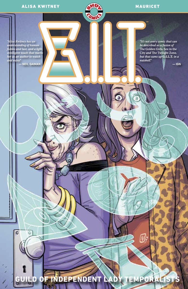 AhoyComicMags's tweet photo. “A comic that proves graphic fiction can be whatever you put your mind to”��@AIPTcomics

“A well oiled jigsaw”—@BiggerThanCapes

“With spicy, intelligent dialogue and all the quirks that time travel can impose”—@GeekVibesNation

G.I.L.T. hits bookstores and comic stores tomorrow! https://t.co/dHZBhqDmpI