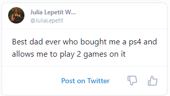 Julia Lepetit Wants You to Vote on Twitter: "Rolled my AI generated