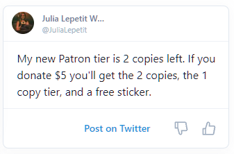 Julia Lepetit Wants You to Vote on Twitter: "Rolled my AI generated