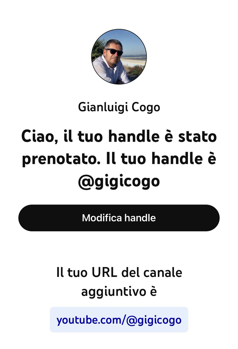 gigicogo's tweet image. Dalla #vanityurl si passa all’ #handle per sancire la definitiva tiktokizzazione di @YouTube