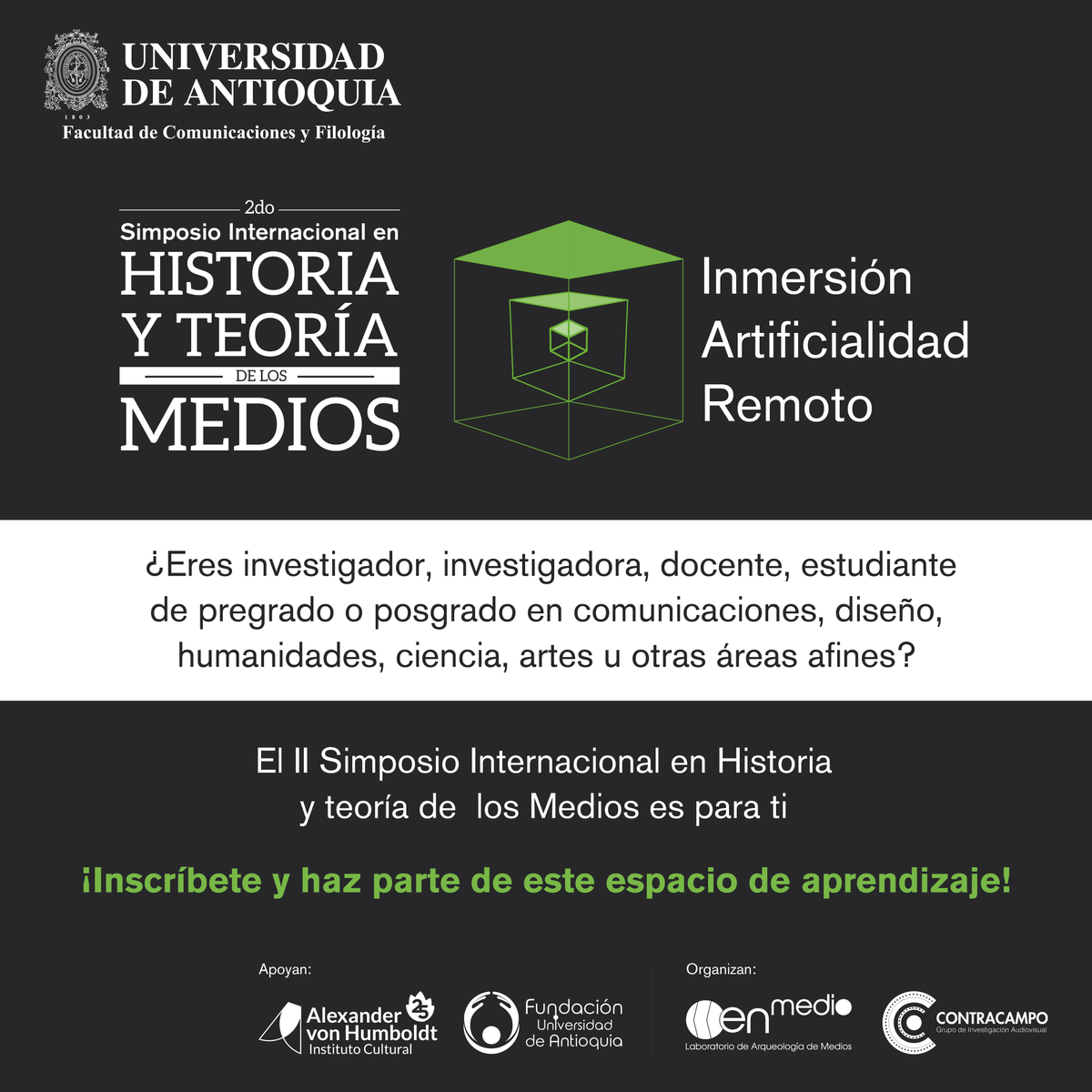 FComunicaciones's tweet photo. El II Simposio Internacional en Historia y Teoría de los Medios es el espacio ideal para conocer las investigaciones y avances en las diferentes áreas de comunicaciones, diseño, humanidades, ciencia, artes y ¡mucho más!👩🏻‍💻📻

📲 https://t.co/UPN77Foysu https://t.co/vvXOcQXz6l