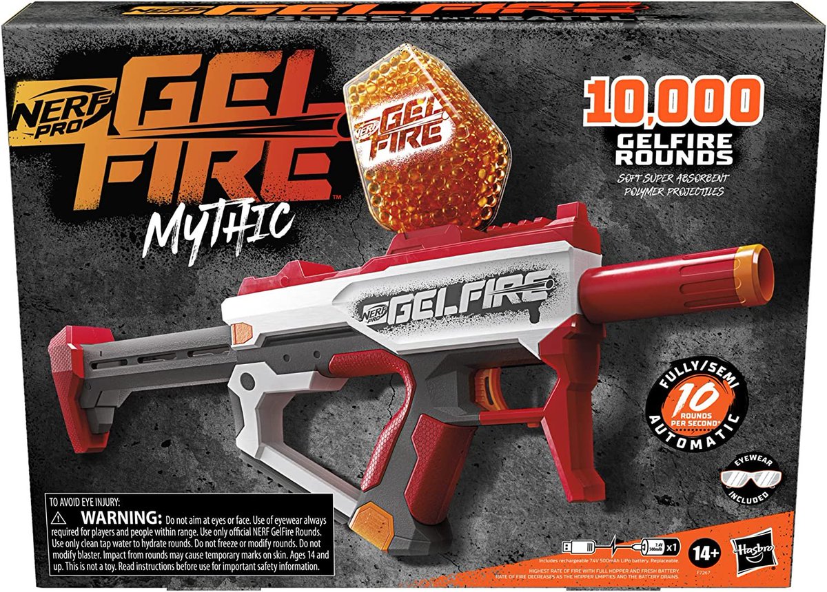 Wario64 on Twitter "Nerf Pro Gelfire Mythic Full Auto Gel Blaster