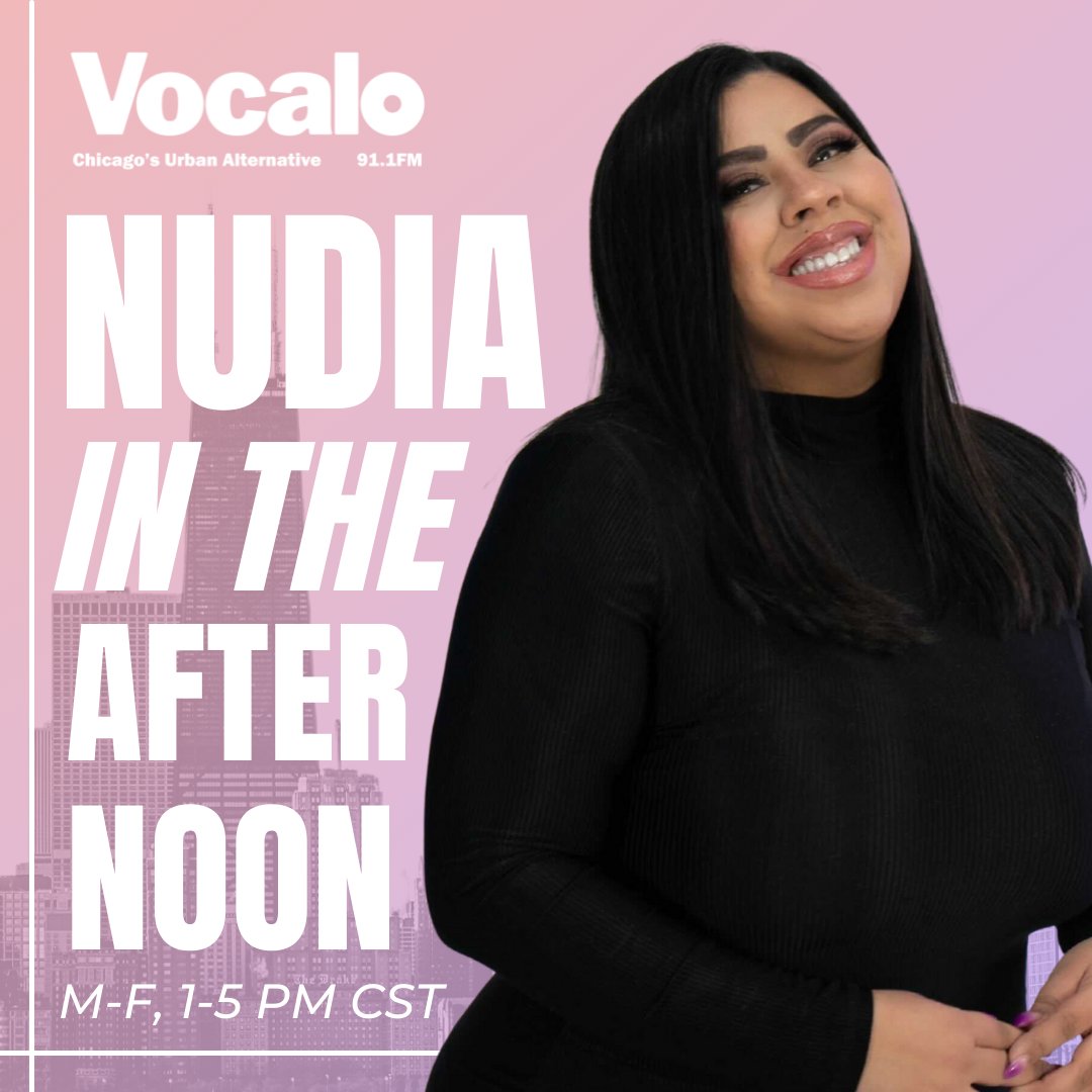 What are you up to this afternoon? We're going to listen to artists like @giveon, @babyface, @mahalia, @KiDCuDi and more with @nudiaonair... Join us up next! Spinning from 1-5 pm CST every weekday! On 91.1 FM 📻 Vocalo.org/player