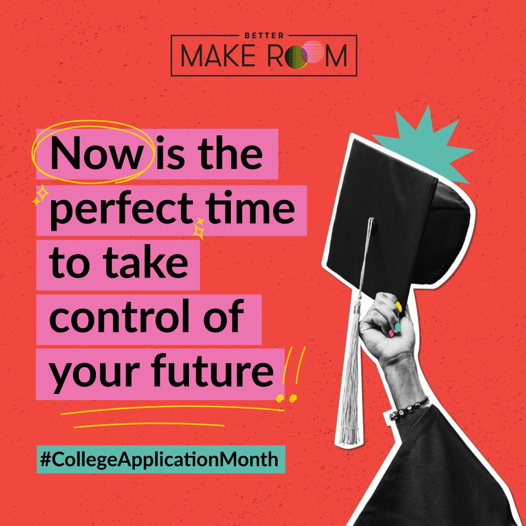 There’s no time like the present ✨ Let’s start #CollegeApplicationMonth off right by taking the first steps to total world domination by starting your college applications 😏 You got this! 🙌