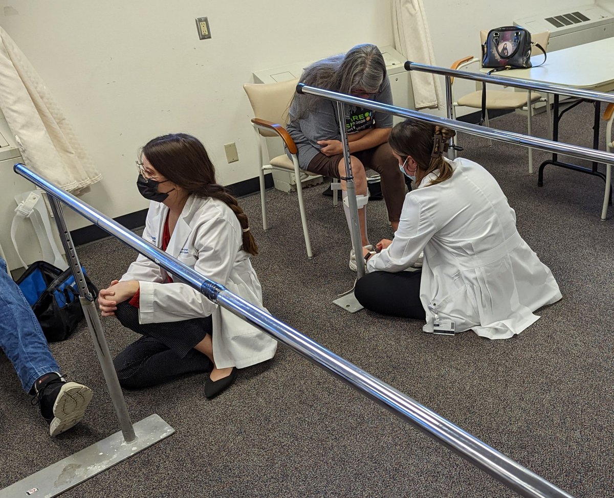 DavidGWilsonPO's tweet photo. AFOs and patient models!!! Students were able to be the #orthotist and make their own prescription recommendations (and they did a great job too!) 👏👍 #UTSW #MPO https://t.co/z3UL83o8BK