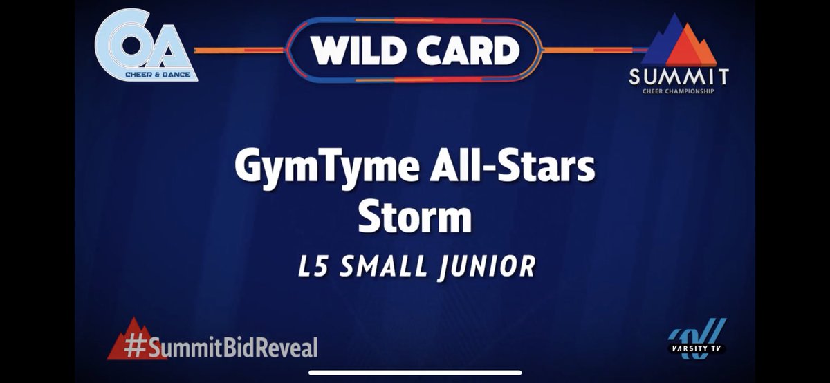 CONGRATULATIONS to Glitter, Storm &amp; Sm4ck for getting your bid to SUMMIT at your 1st competition! We are so PROUD of you ❤️🖤