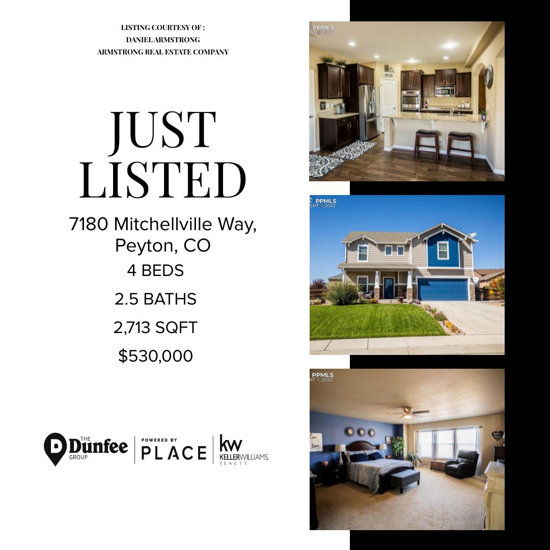 christy_dunfee's tweet photo. ๐คฉ ๐ก Check out this charming 4 ๐ 3 ๐ home located in the Falcon Highlands neighborhood in Peyton!
๐For a private showing please๐ฒ719.425.9144.
#justlisted #TheDunfeeGroup #wehaveyourback #properties #realestateagent #realtor #coloradosprings #coloradorealestate #kwpartners https://t.co/aHY5GyAL32