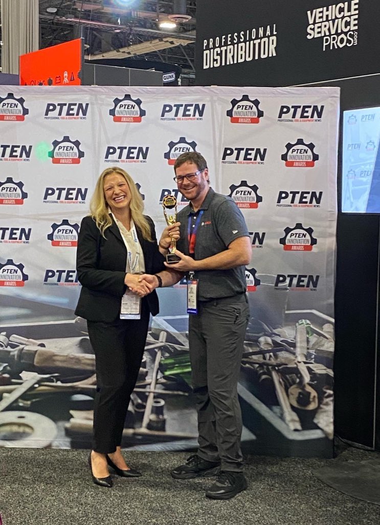 Honored to be recognized as the winner of the Tools and Equipment category at this year's PTEN Innovation Awards ceremony! #AAPEX2022 #BOSCHAAPEX