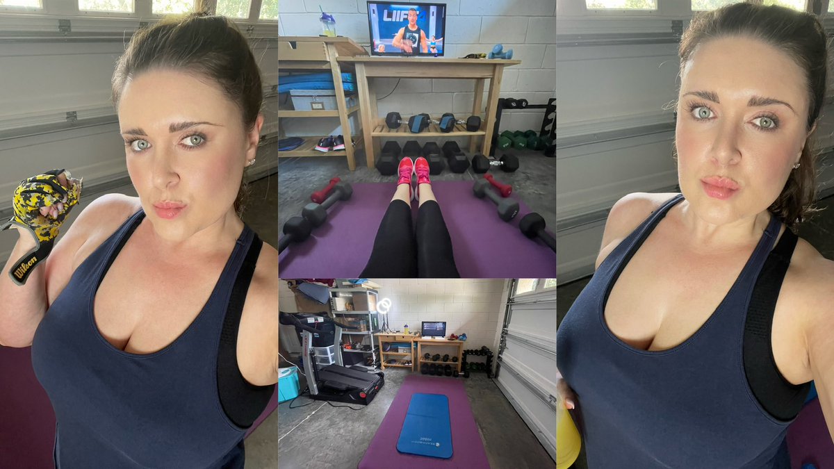 0IIIIIII0_GIRL's tweet photo. Getting back into my #athomeworkouts #feelsgood I’m still #goingtothepool but not every day! #fittness #sweaty #selfie #keepgoing #strong https://t.co/jRlxq5NrkX