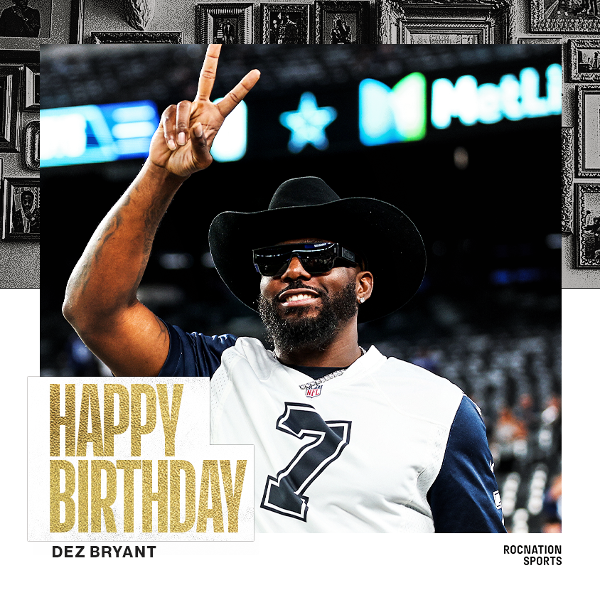RocNationSports's tweet photo. RT to wish @DezBryant a Happy Birthday 💎 https://t.co/vTfDy5DsbY