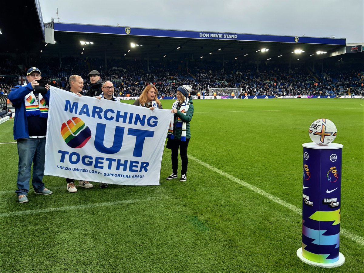 MarchingoutLUFC's tweet photo. Now the official #RainbowLaces campaign spell is over we've been looking back over a really busy and exciting spell. Not bad for a small group, and we are grateful for all the support from @LUFC to make it real. ⚽🏳️‍🌈

Check out the highlights here: https://t.co/04j4qN7sBM https://t.co/9ADxiweWWr