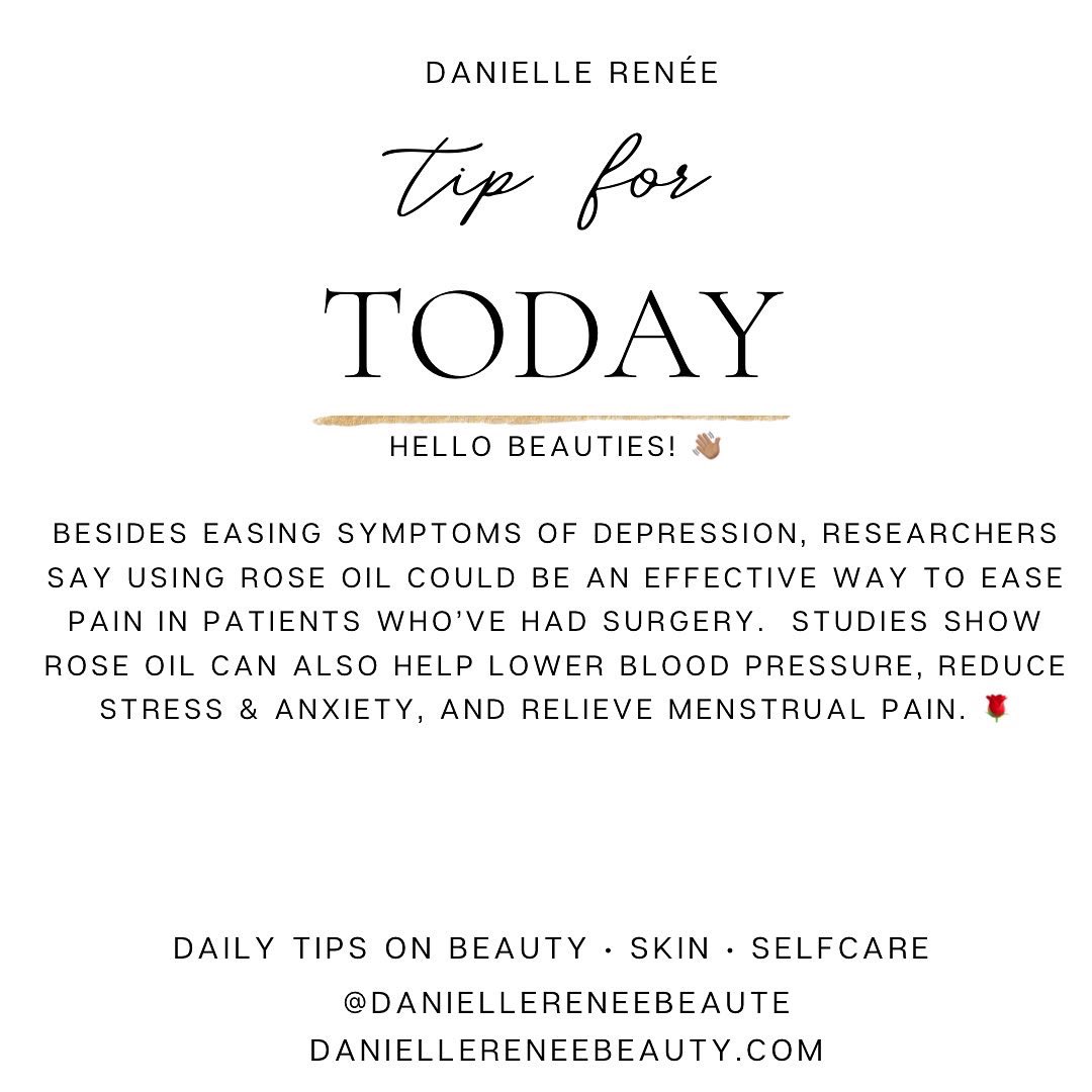 dani_dials's tweet image. Rosehip oil isn&apos;t the same as rose oil! Rose oil benefits range from easing depression to increasing libido and relieving menstrual pain. 

See blog: daniellereneebeauty.com/post/rose-oil-…

#tipoftheday #selfcaretips