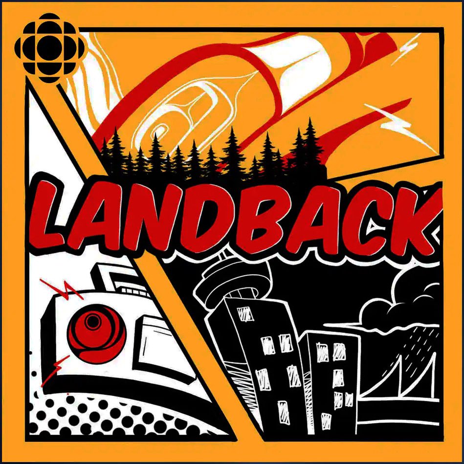 I am beyond thrilled to unveil our logo and share the trailer of the CBC podcast we’ve been working on for a while! This is LAND BACK! ⚡️🦅 Artwork by KC Hall (Heiltsuk) cbc.ca/listen/cbc-pod…