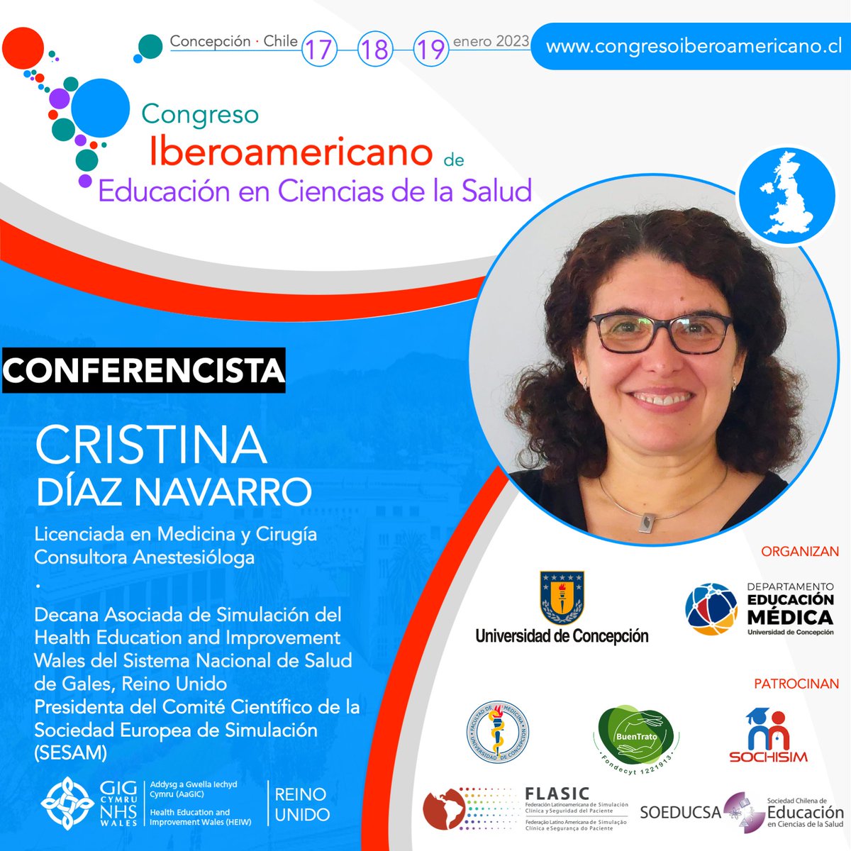 soeducsa's tweet image. [CONFERENCISTAS] Conoce a los conferencistas del 𝗖𝗼𝗻𝗴𝗿𝗲𝘀𝗼 𝗜𝗯𝗲𝗿𝗼𝗮𝗺𝗲𝗿𝗶𝗰𝗮𝗻𝗼 𝗱𝗲 𝗘𝗱𝘂𝗰𝗮𝗰𝗶𝗼́𝗻 𝗲𝗻 𝗖𝗶𝗲𝗻𝗰𝗶𝗮𝘀 𝗱𝗲 𝗹𝗮 𝗦𝗮𝗹𝘂𝗱.

💻 Más información: congresoiberoamericano.cl

#súmatealiberoamericano
#universidad #educacionmedica #meded