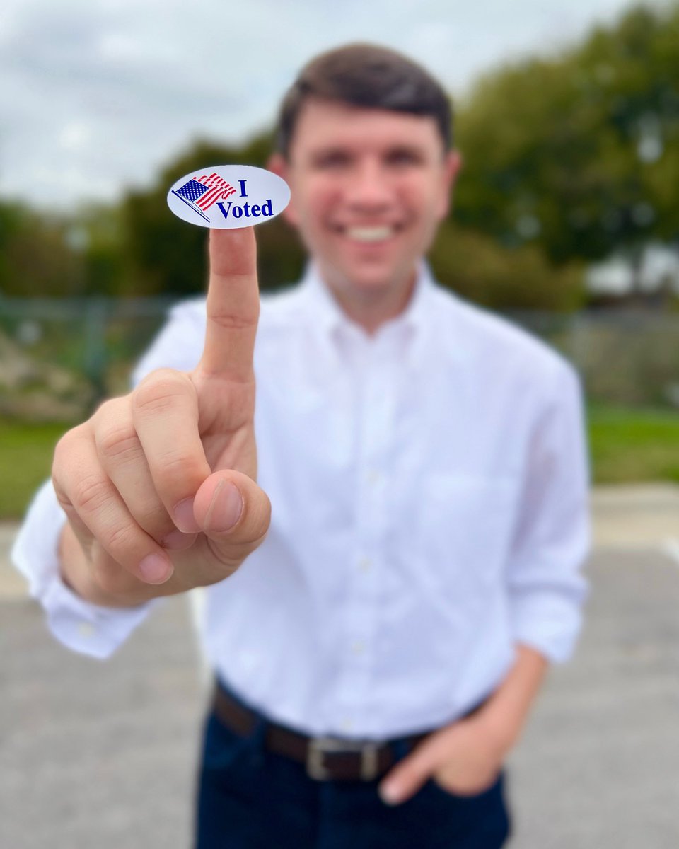 James Talarico (@jamestalarico) on Twitter photo I voted for fully-funded schools.
I voted for universal health care.
I voted for legal marijuana.
I voted for sane gun laws.
I voted for clean air and water.
I voted for safe, legal abortions.
I voted for good jobs with a living wage.
I voted for <a href="/BetoORourke/">Beto O'Rourke</a>. I voted for fully-funded schools.
I voted for universal health care.
I voted for legal marijuana.
I voted for sane gun laws.
I voted for clean air and water.
I voted for safe, legal abortions.
I voted for good jobs with a living wage.
I voted for <a href="/BetoORourke/">Beto O'Rourke</a>.