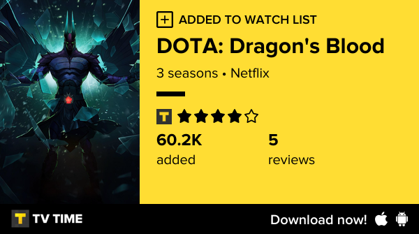 pooryche's tweet photo. I've just started following DOTA: Dragon's Blood https://t.co/HYIsngQJeO #tvtime https://t.co/Uuzy7BrBat