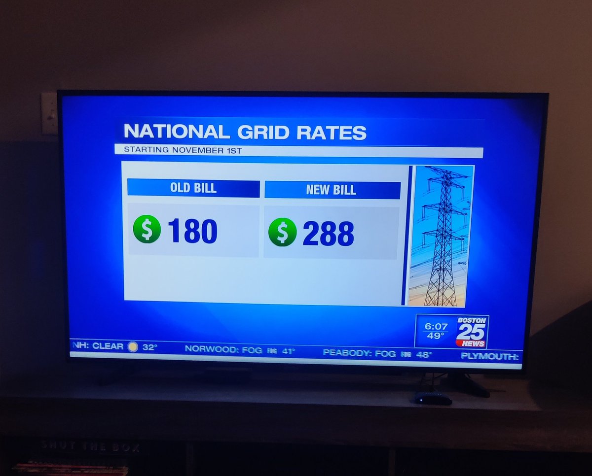 #Massachusetts get ready to live in the cold darkness this Holiday Season as the new 60% plus increased energy bills go into effect today as well as the notice there could be a natural gas shortage. You can thank the Democrat nominee @maura_healey @MassAGO for that. @DiehlForMA