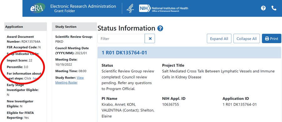 Congratulations to my PI @ValentinaKon3. Her @NIH @NIDDKgov RO1 with @annetkiraboc1 and @EShelton24 got a good score.