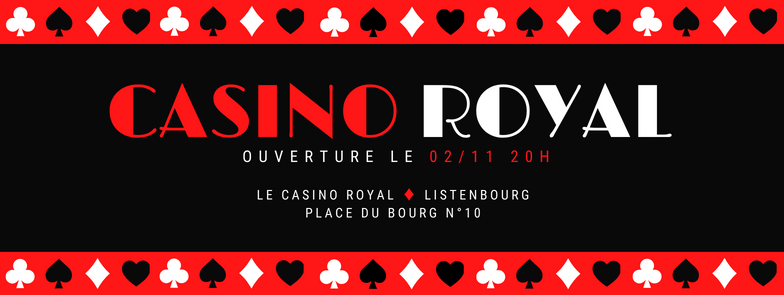 CasinoRoyalLTB's tweet photo. Le CASINO ROYAL du Listenbourg vous annonce son ouverture ce mercredi 02 Novembre 2022 ! 

Venez nombreux !😀
#Listenbourg #Listenbourgeois #listenbourgcasino #ilovelistenbourg https://t.co/IgZLORxmoq