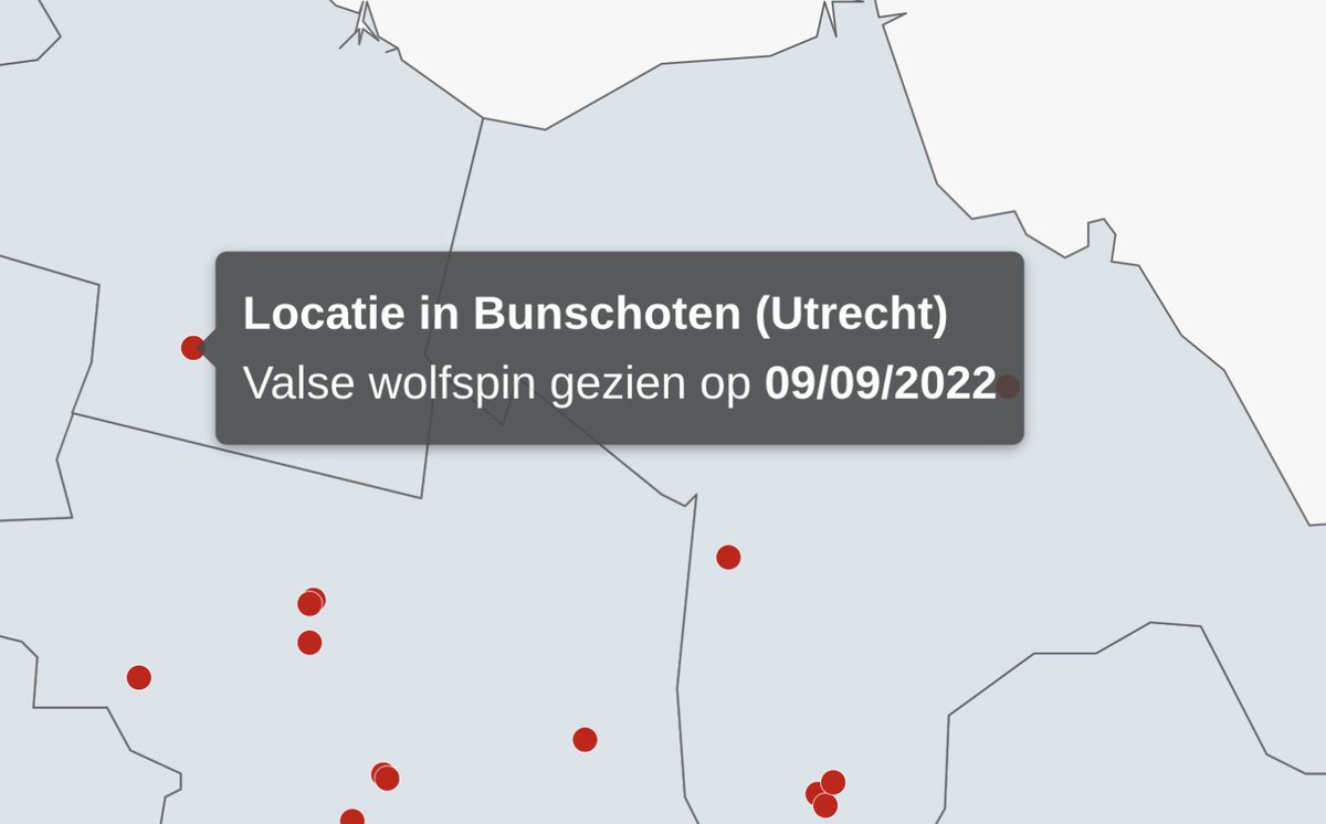 bu_spa's tweet photo. @HarryEtos Waargenomen op 9 september 2022 en volgens reacties op Facebook nog op veel meer locaties. #wolfspin #bunschoten https://t.co/h8FAOlMyGk https://t.co/nf5iVP9BPc