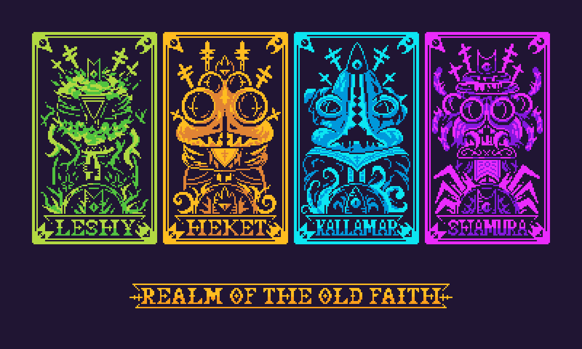 Realm of the Old Faith 

A series of #CultoftheLamb #tarot -inspired Cards for the old ones