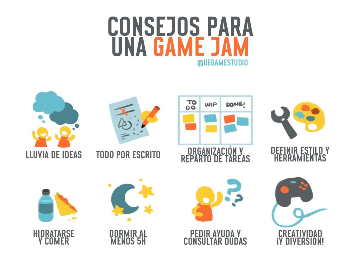 ¡Cada vez queda menos para la Neón Game Jam!

¡Os dejamos unos consejitos para que todo vaya como la seda cuando empeceis!

Nos vemos el finde del 18 al 20!
