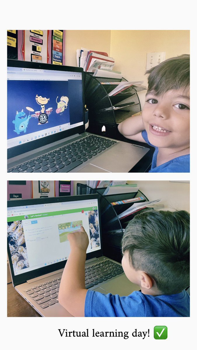 Virtual learning day!✅😊 <a href="/PLEgators/">Palmetto Elementary</a> @MrsCastenir