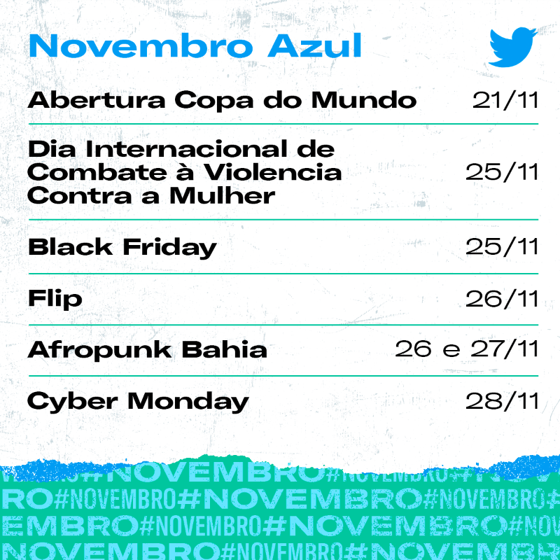 MarketingBR's tweet photo. Novembro chegou e com ele datas que merecem atenção no calendário editorial das marcas como o #DiaDaConsciênciaNegra, #BlackFriday e o #MundialDoFutebol. Baixe nosso calendário e se planeje: