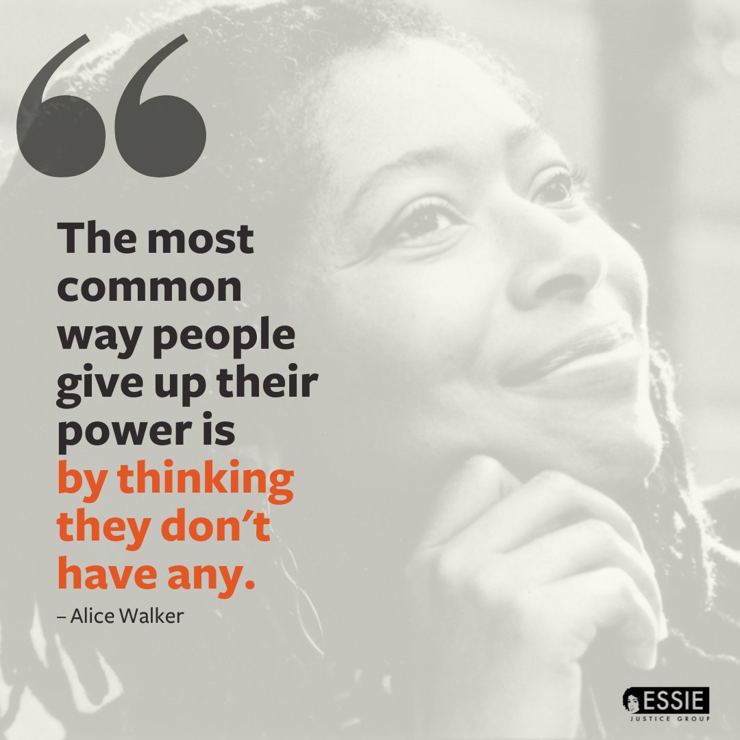 "The most common way people give up their power is by thinking they don't have any." - Alice Walker

#AliceWalker #BlackFeminism
