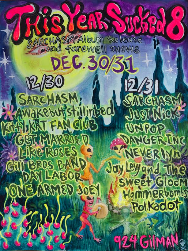 Asian Man Records (@asianmanrecords) on Twitter photo Bittersweet post 12 yrs ago <a href="/sarchasmband/">Sarchasm</a> ages 11,13,15 started a band, toured, made records, created community.
HAPPY=new LP "conditional love" out DEC 1st
SAD=924 Gilman DEC 30th/31st will be the bands last shows
order: asianmanrecords.limitedrun.com
tikets: gilman.ticketleap.com/this-year-suck… Bittersweet post 12 yrs ago <a href="/sarchasmband/">Sarchasm</a> ages 11,13,15 started a band, toured, made records, created community.
HAPPY=new LP "conditional love" out DEC 1st
SAD=924 Gilman DEC 30th/31st will be the bands last shows
order: asianmanrecords.limitedrun.com
tikets: gilman.ticketleap.com/this-year-suck…