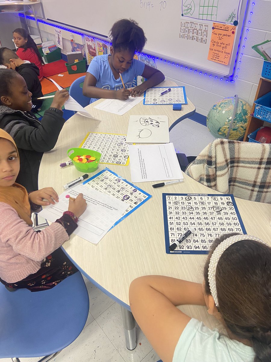 Stews3rdGrClass's tweet photo. Working hard on our multiplication exit ticket! Super proud of their strategies and perseverance 🫶🏼❤️🤩#mvwes @MtVernonWoods https://t.co/wL8AQRIjOw