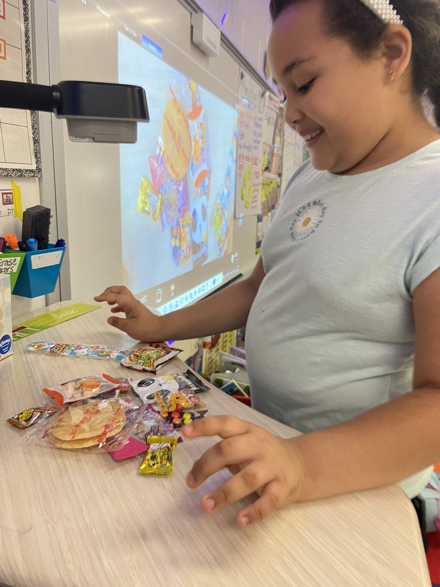 Stews3rdGrClass's tweet photo. This sweet girl brought a little Japanese culture to our classroom 2day w/a Japan snack pack! We had so much fun taste-testing different Japanese snacks &amp; found that many tasted similar to things we have is the U.S. Thank you so much for sharing &amp; thinking of our class! 🫶🏼#mvwes https://t.co/G9Icy9lt2Y