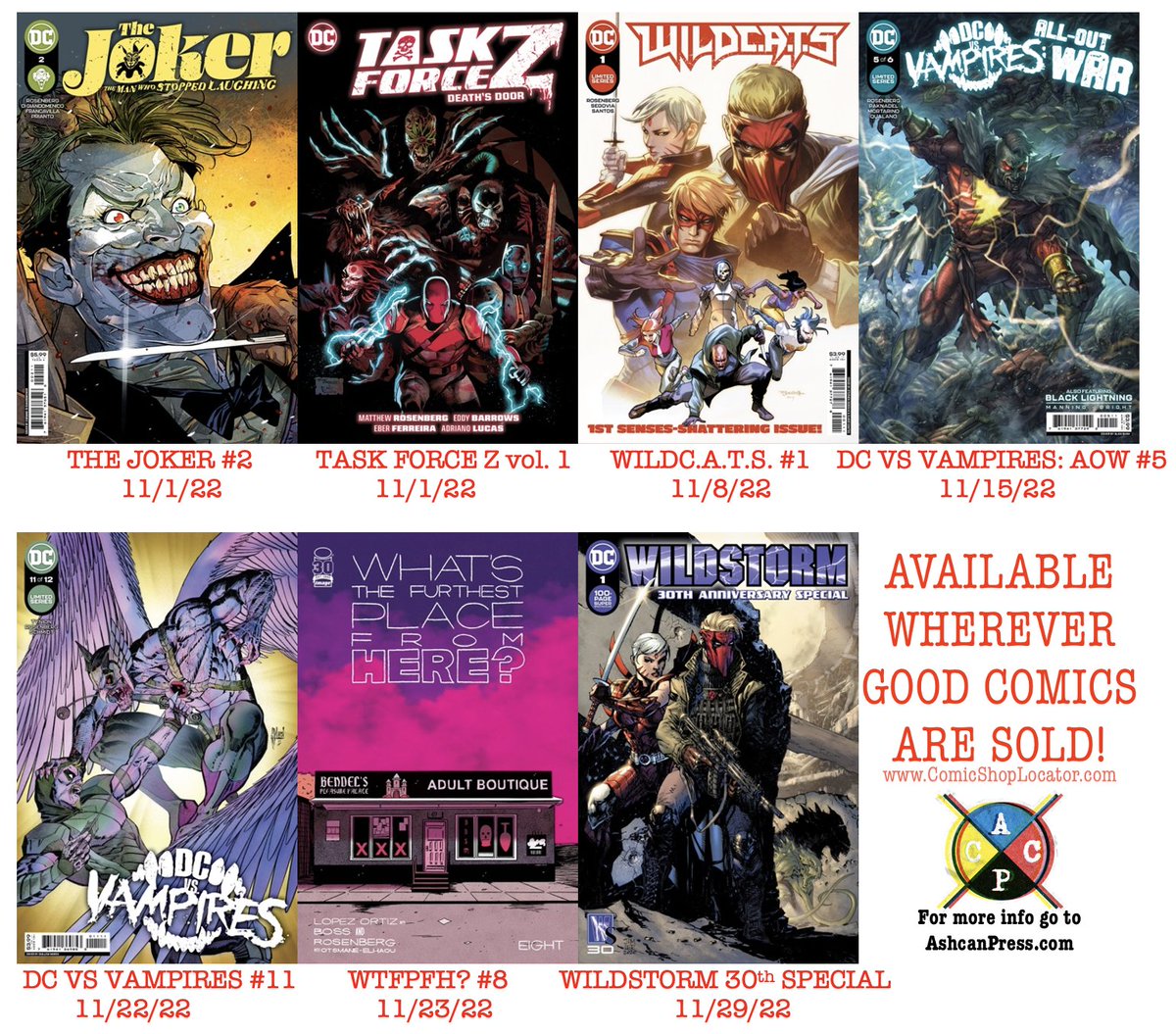 All the cool new comics I have coming out in November.