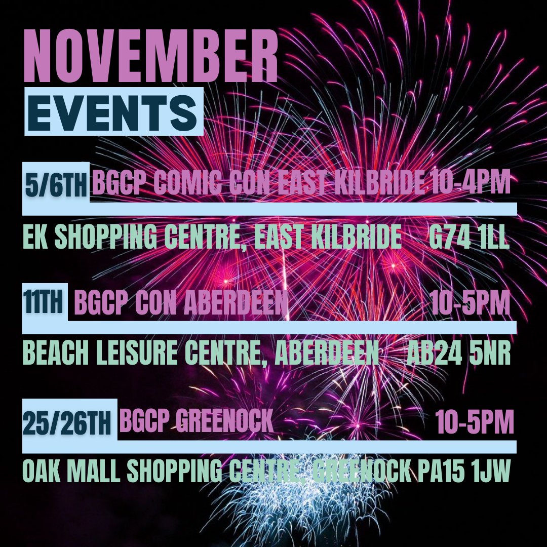Where's Chaos!? 3 awesome events before the madness of Xmas!

#eastkilbridenews #eastkilbride #whatsonek #ekshoppingcentre #ekshopping #aberdeen #whatsonaberdeen #aberdeenevents #greenockshopping #oakmallgreenock #whatsongreenock #comiconscotland