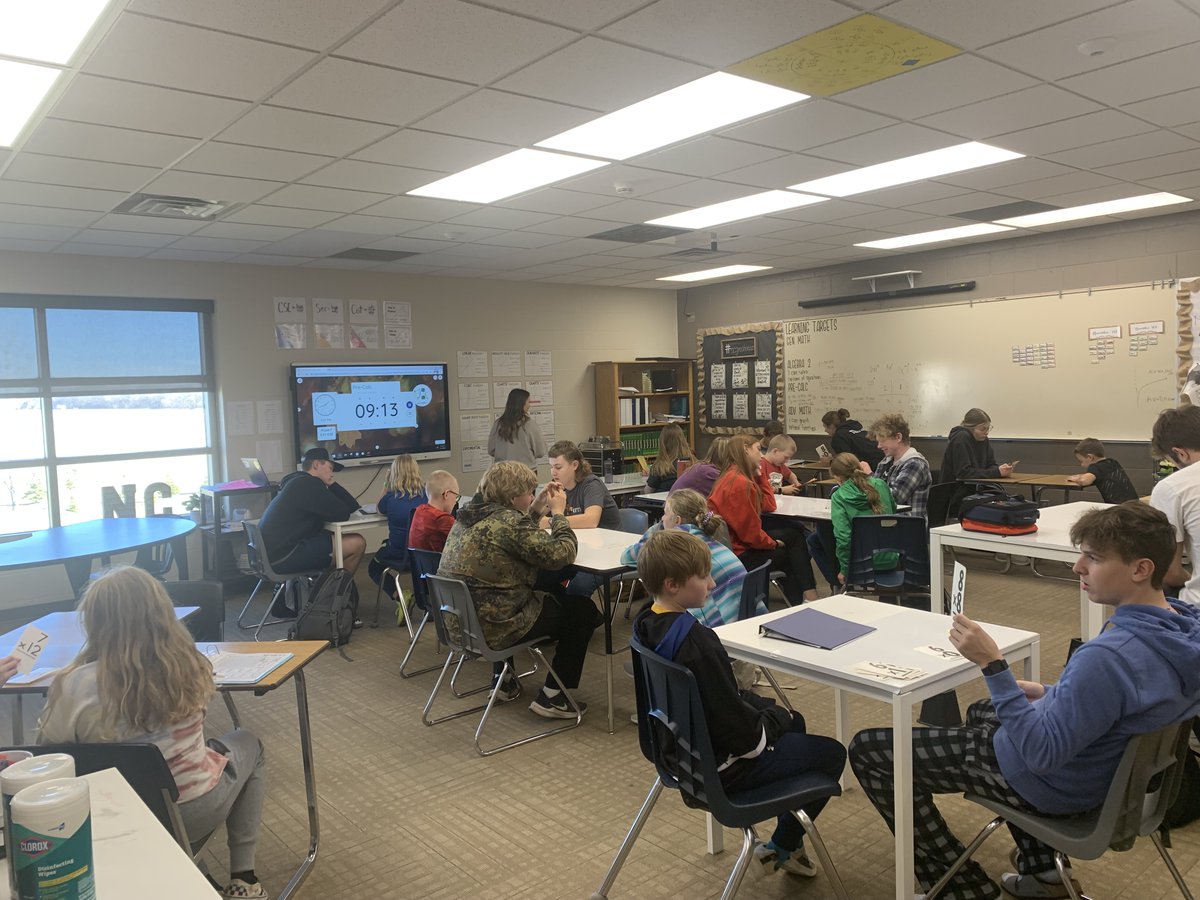 The power of a PK-12 school is learners from levels working together.  Today, <a href="/mskzaun/">Ms. Zaun</a> pre-calulus learners worked with Level 5 learners!  There was such power in the learning taking place.  I'm so proud of moments like this in our school!  <a href="/NCSD97/">Northern Cass</a>