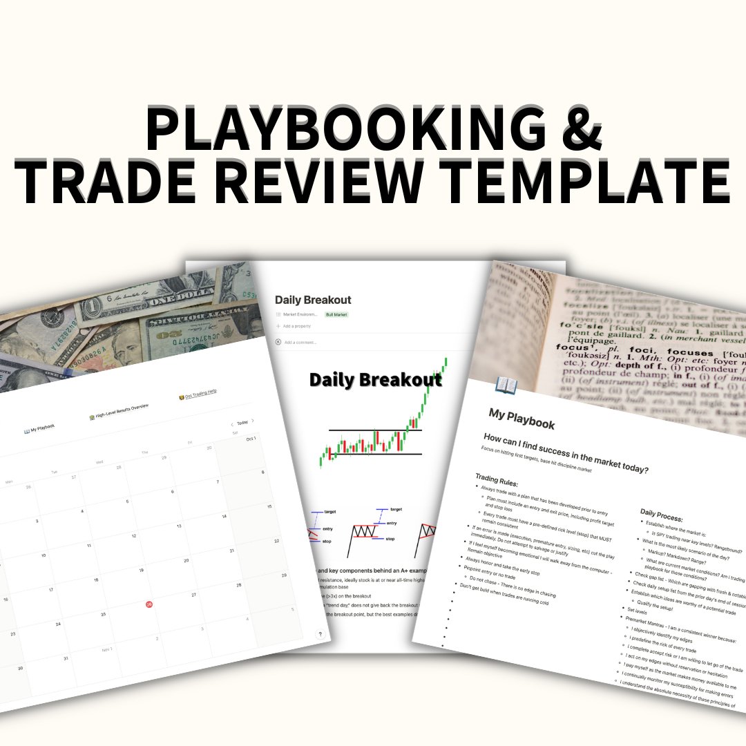 PowerTradingGrp's tweet image. Playbooking &amp;amp; Review is &amp;gt;80% of a trader's success

But most are doing it wrong

I put together the playbook &amp;amp; trade review template that helps our clients TURN PROFITABLE

You can get it for FREE (24hr only)

Retweet and like this post &amp;amp; I'll DM it to you