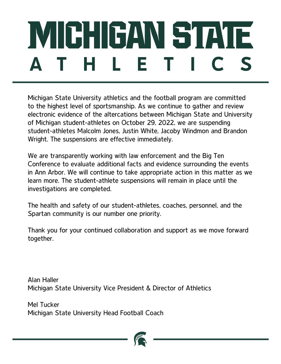Michigan State Athletics tweet media