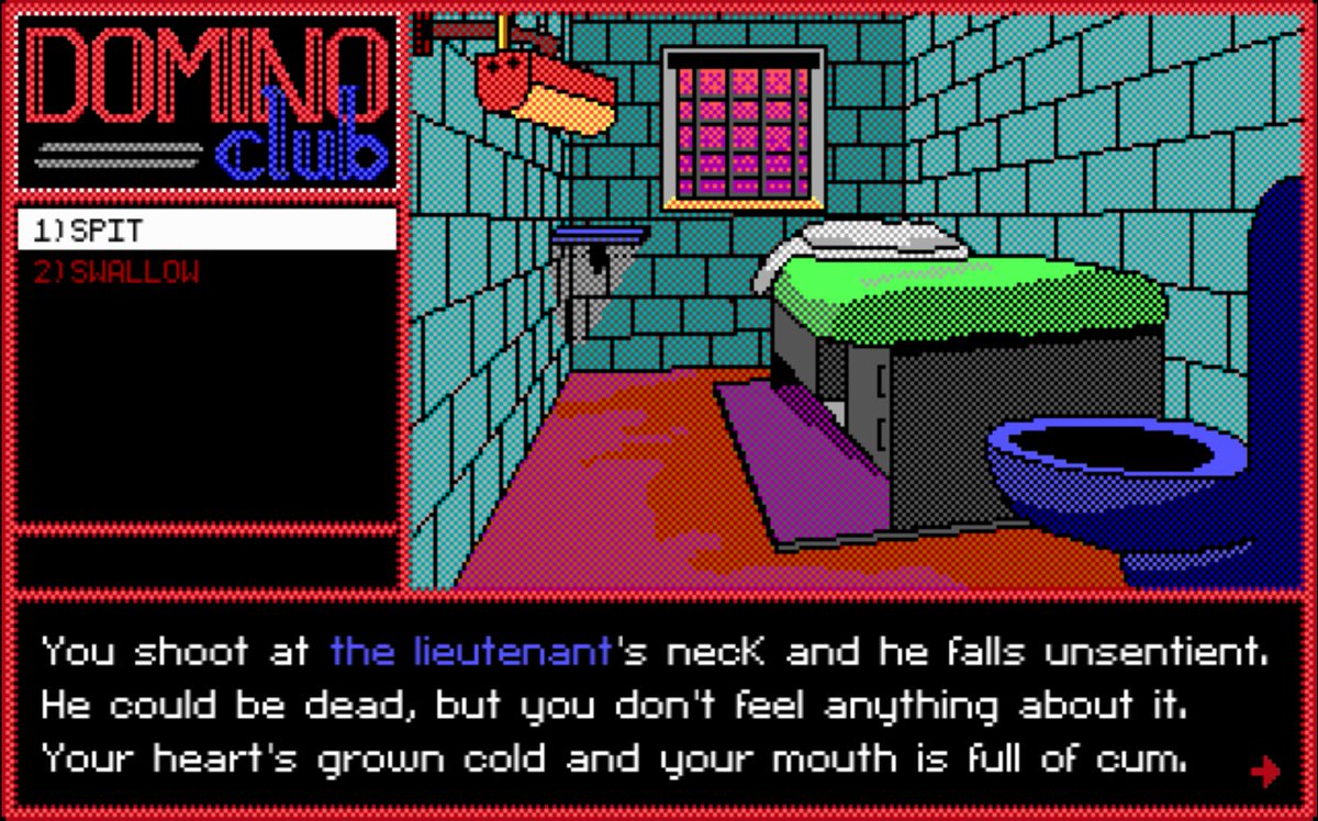 you may not like it, but this is what peak meaningful choices in videogames looks like.
play it here --> dominoclub.itch.io/domino-club