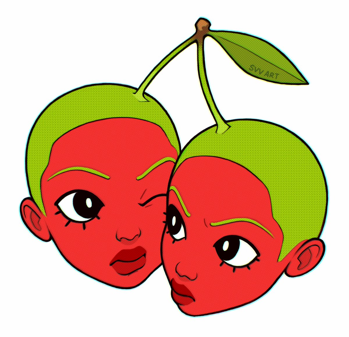 「sour cherries 」|svvのイラスト