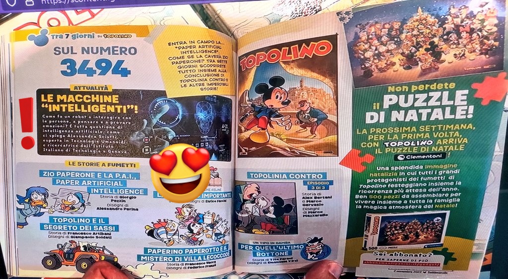 Let's say that from now on 3494 will be my lucky number...#topolino #AI #top #publications <a href="/IITalk/">IIT</a> @RBCS_IIT <a href="/CONTACT_unit/">CONTACT</a>
