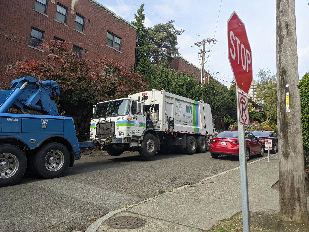 Jon Jones on Twitter "First time seeing a garbage truck getting towed