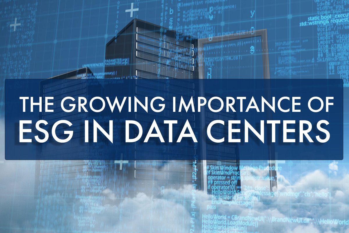 What does environmental, social and governance (ESG) have to do with data centres?

Controlling data center energy demands is a critical step to achieving ESG targets.

To learn more, go to sct-inc.com/2022/10/27/the…

#datacentres #ESG #energyefficiency #datacentresolutions