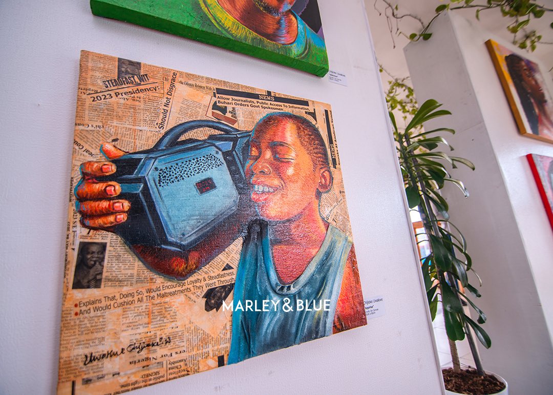marleyblueph's tweet photo. Have you checked out the current exhibition at the cafe? Titled “Vibes &amp; Visions” this is a group exhibition featuring five local artists from #portharcourt. https://t.co/aVDw1rGzdD